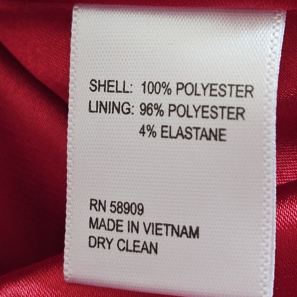 Gianni Bini Peyton Satin Mini Sheath Dress: Color- Cherry - Picture 10 of 12